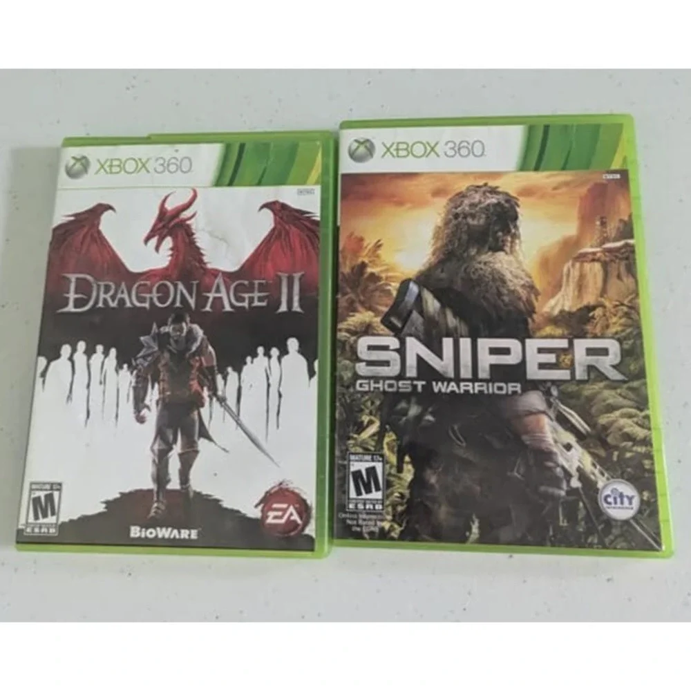 Xbox 360 Dragon Age 2 and Sniper Ghost Warrior Xbox 360 Games